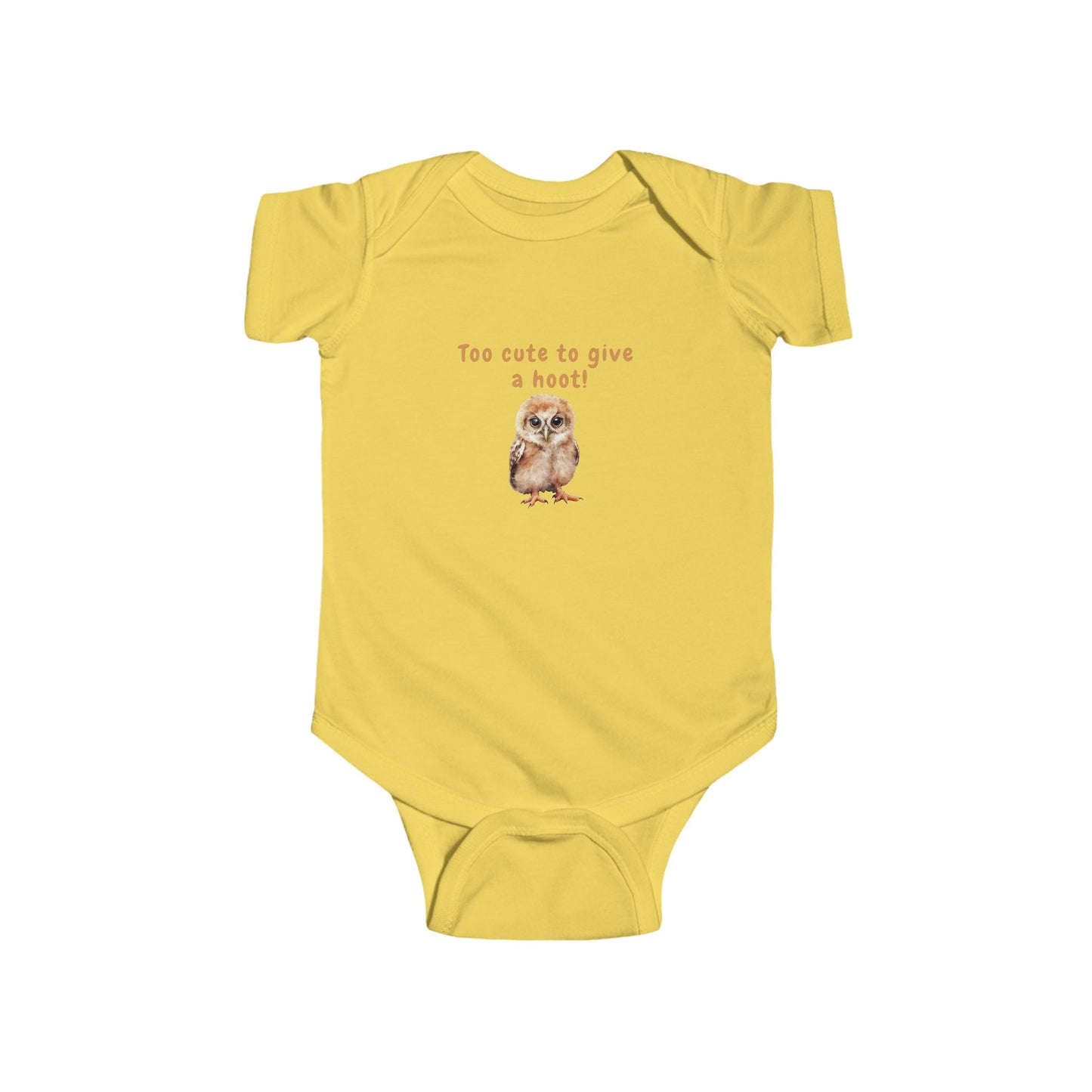 Too Cute to Give a Hoot - Infant Bodysuit - Adorable Owl