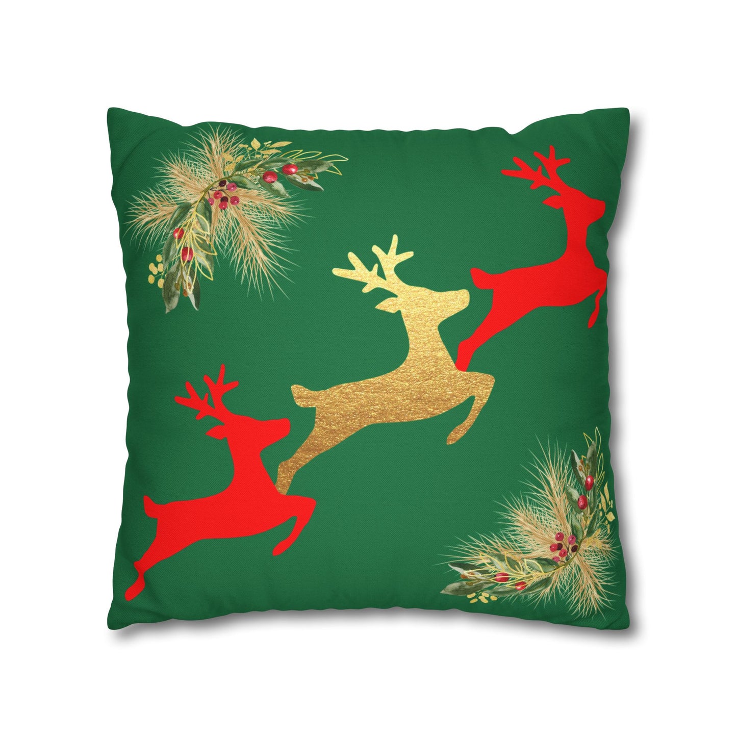 Reindeer Fun - Square Pillowcase - Various Sizes