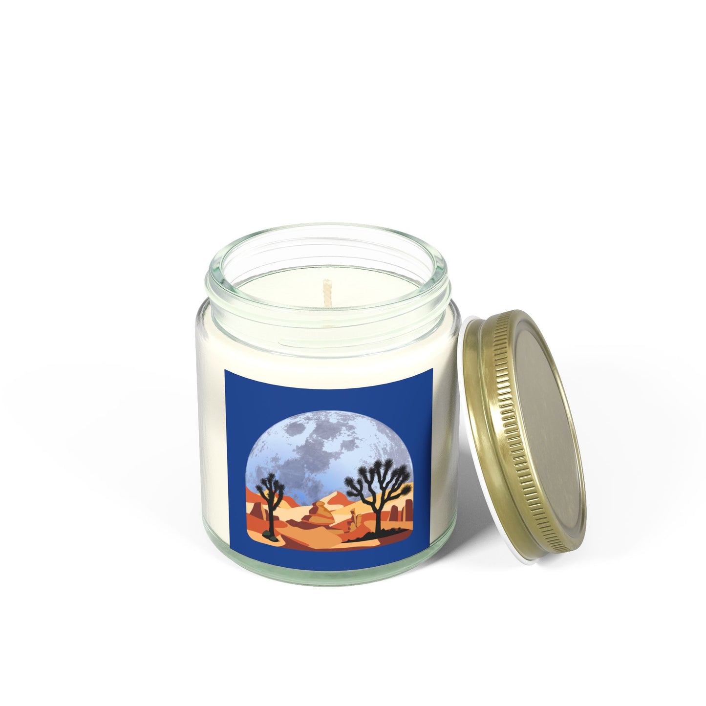 Desert-themed With Joshua Tree - Scented Coconut Apricot Candles (4oz, 9oz)