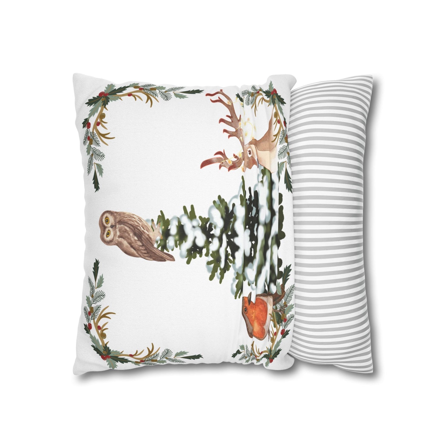 Winter Tree White - Square Pillowcase - Various Sizes