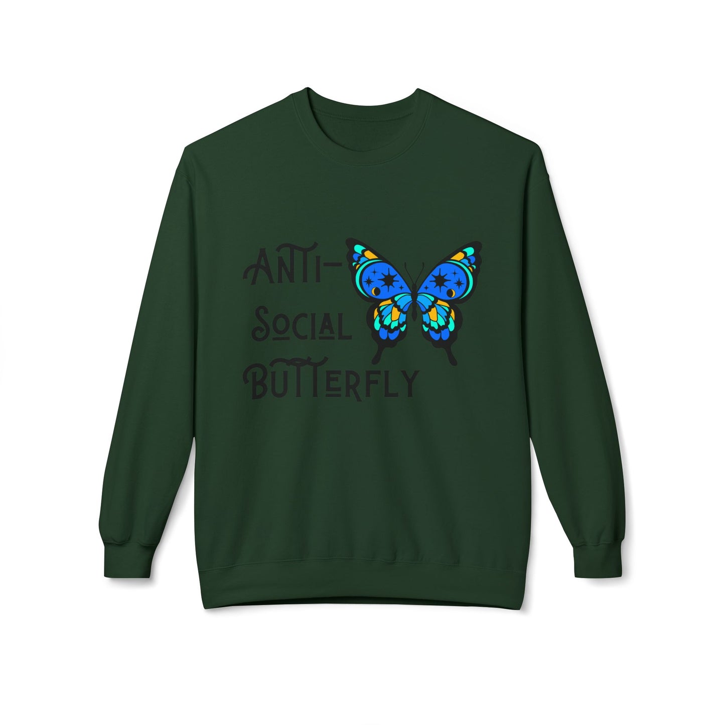 Anti-social - Adult Crewneck Sweatshirt