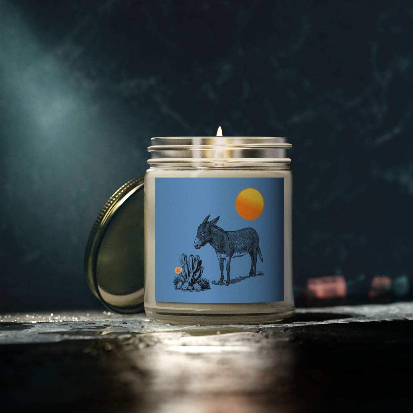 Desert Donkey - Scented Coconut Apricot Candles (4oz, 9oz)