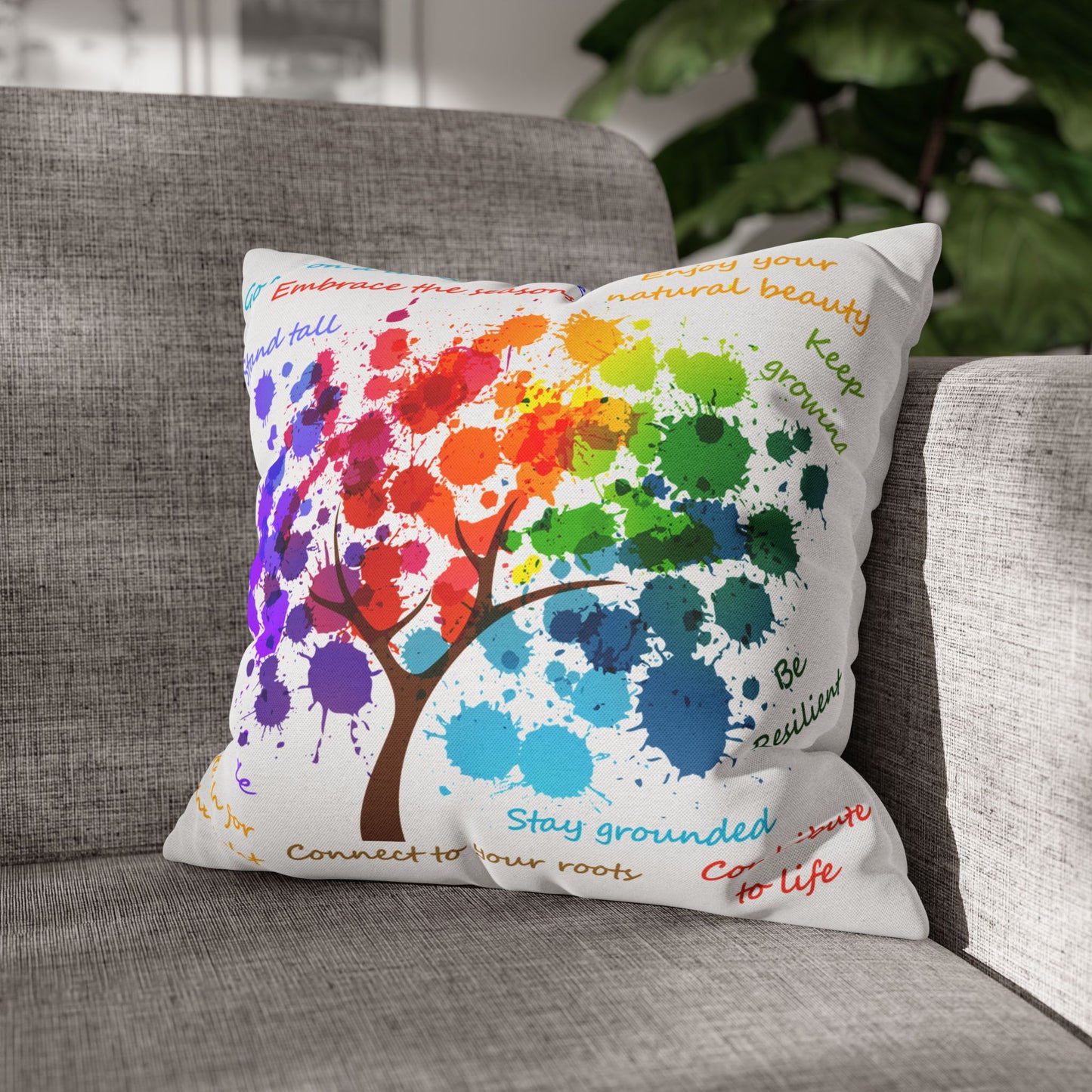 Tree Of Life - Accent Square Pillowcase - Various Sizes