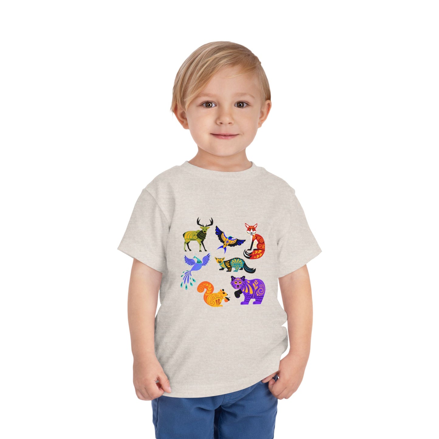 Artsy Animals - Toddler Short Sleeve Tee