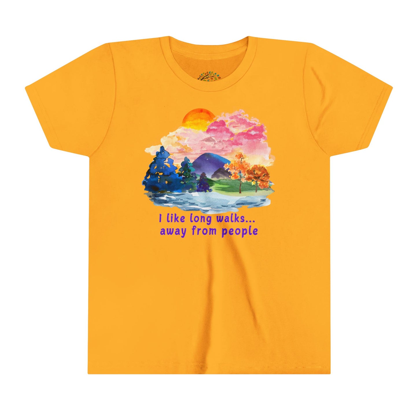 Long Walks Away From People - Youth Tee