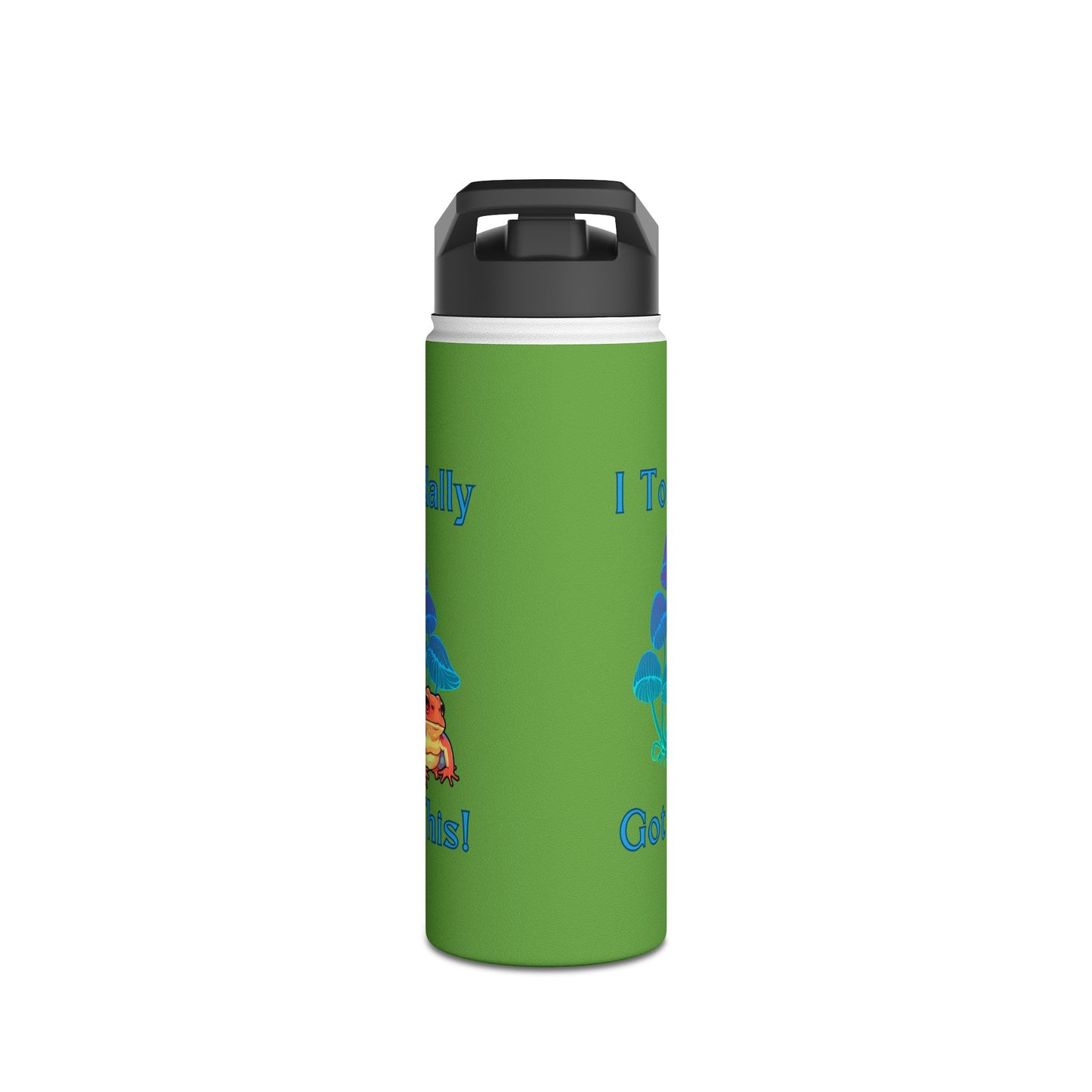 Toadally Got This - Green - Stainless Steel Water Bottle, Standard Lid