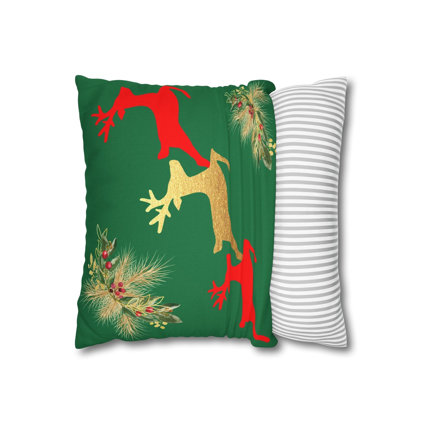 Reindeer Fun - Square Pillowcase - Various Sizes