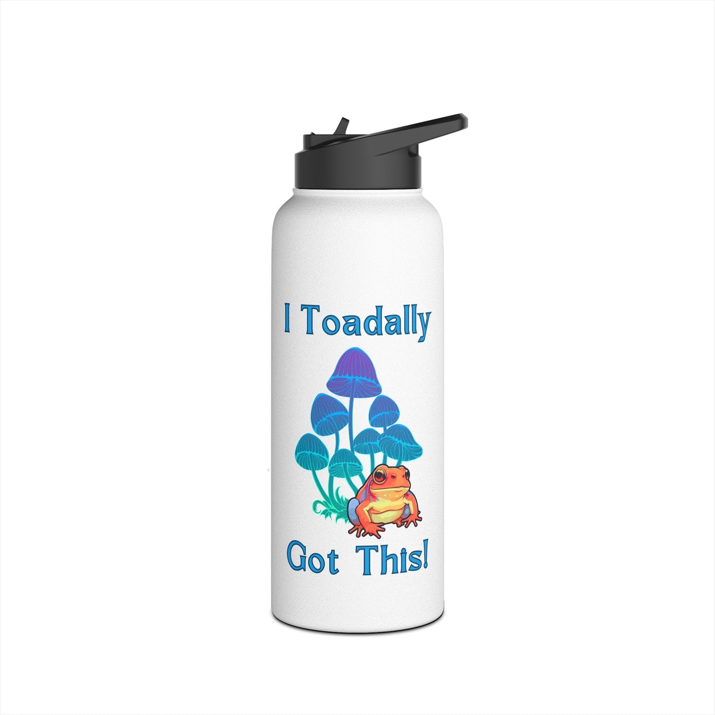 Toadally Got This - Green - Stainless Steel Water Bottle, Standard Lid