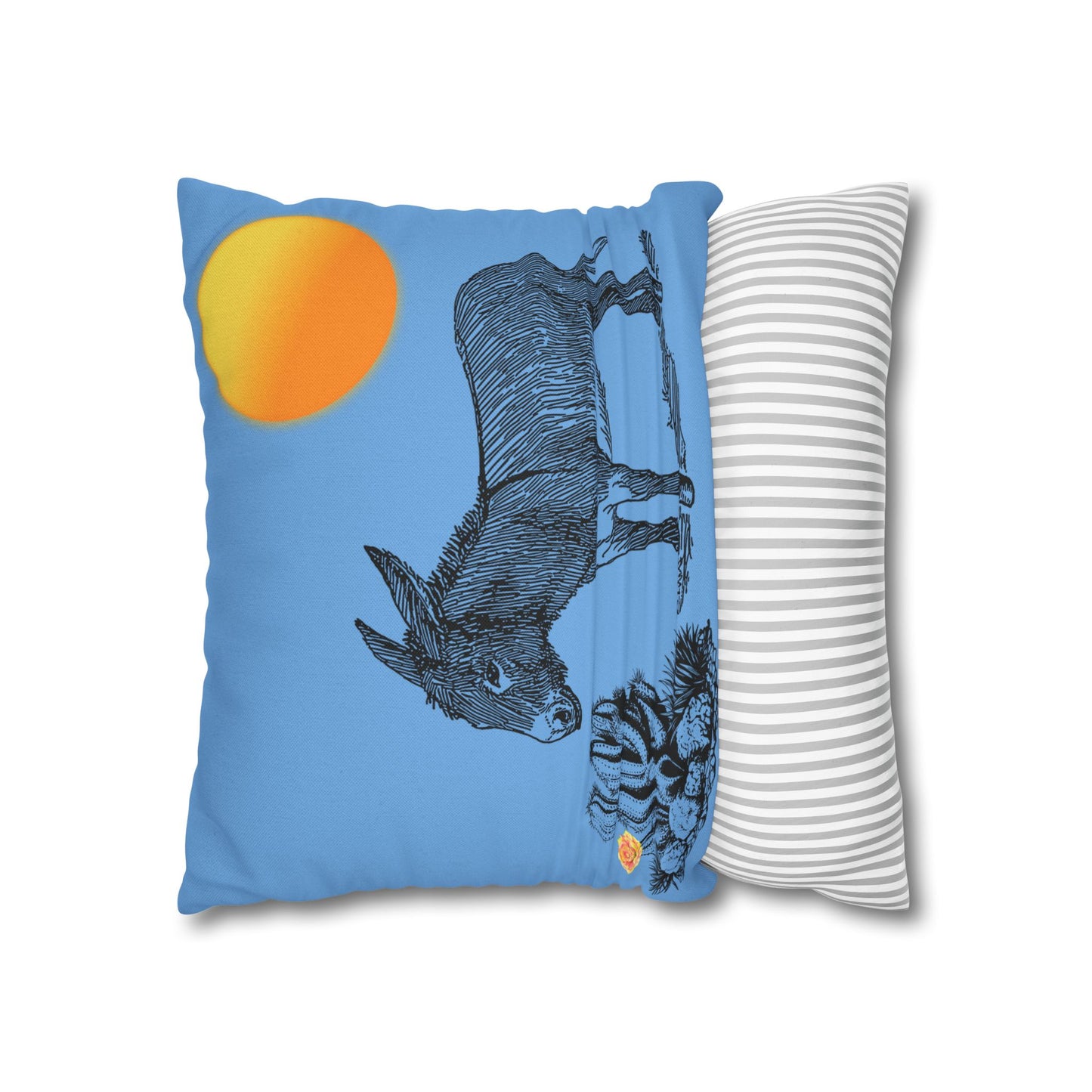 Donkey Desert - Accent Square Pillowcases - Various Sizes