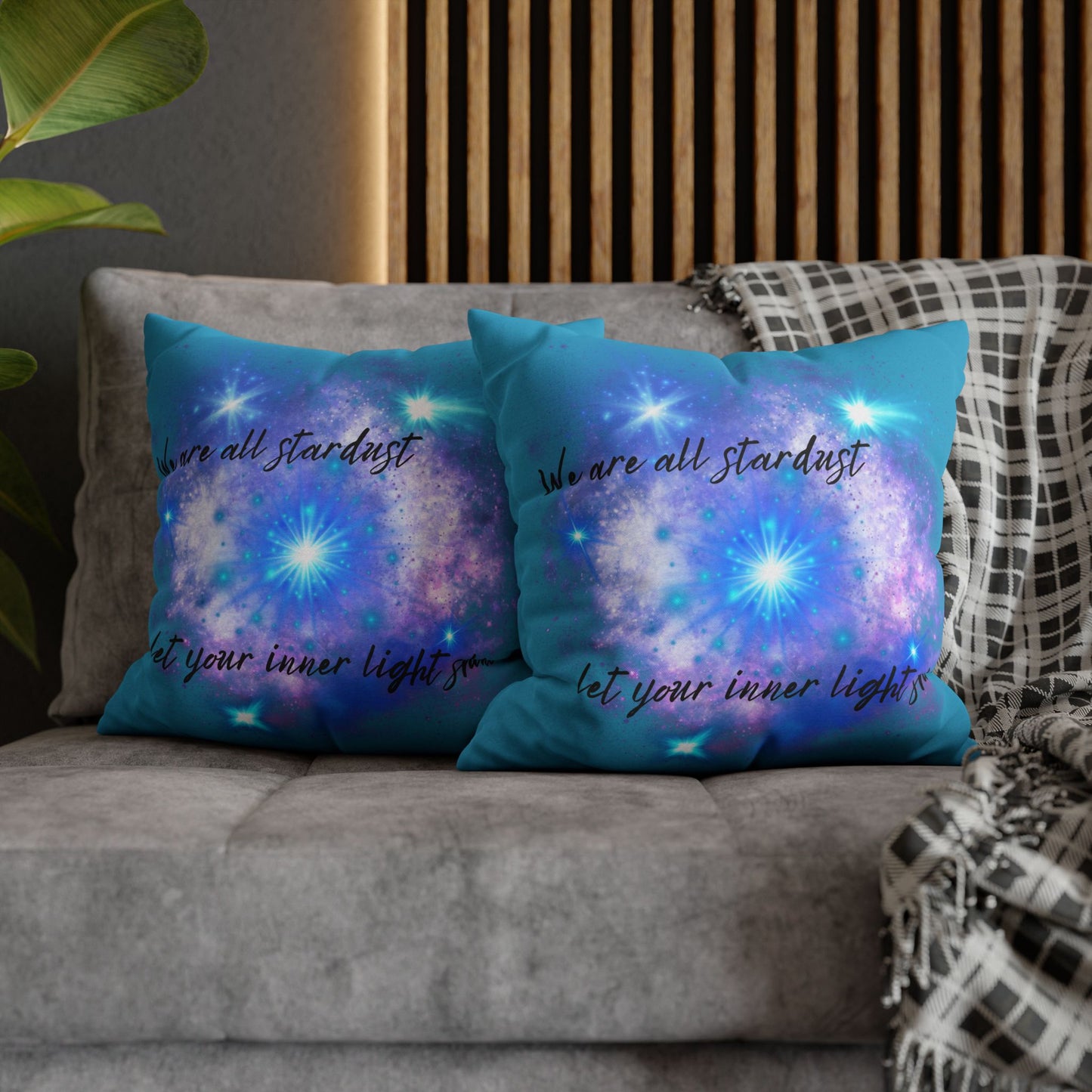 Let Your Inner Light Shine - Accent Square Pillowcases - Various Sizes