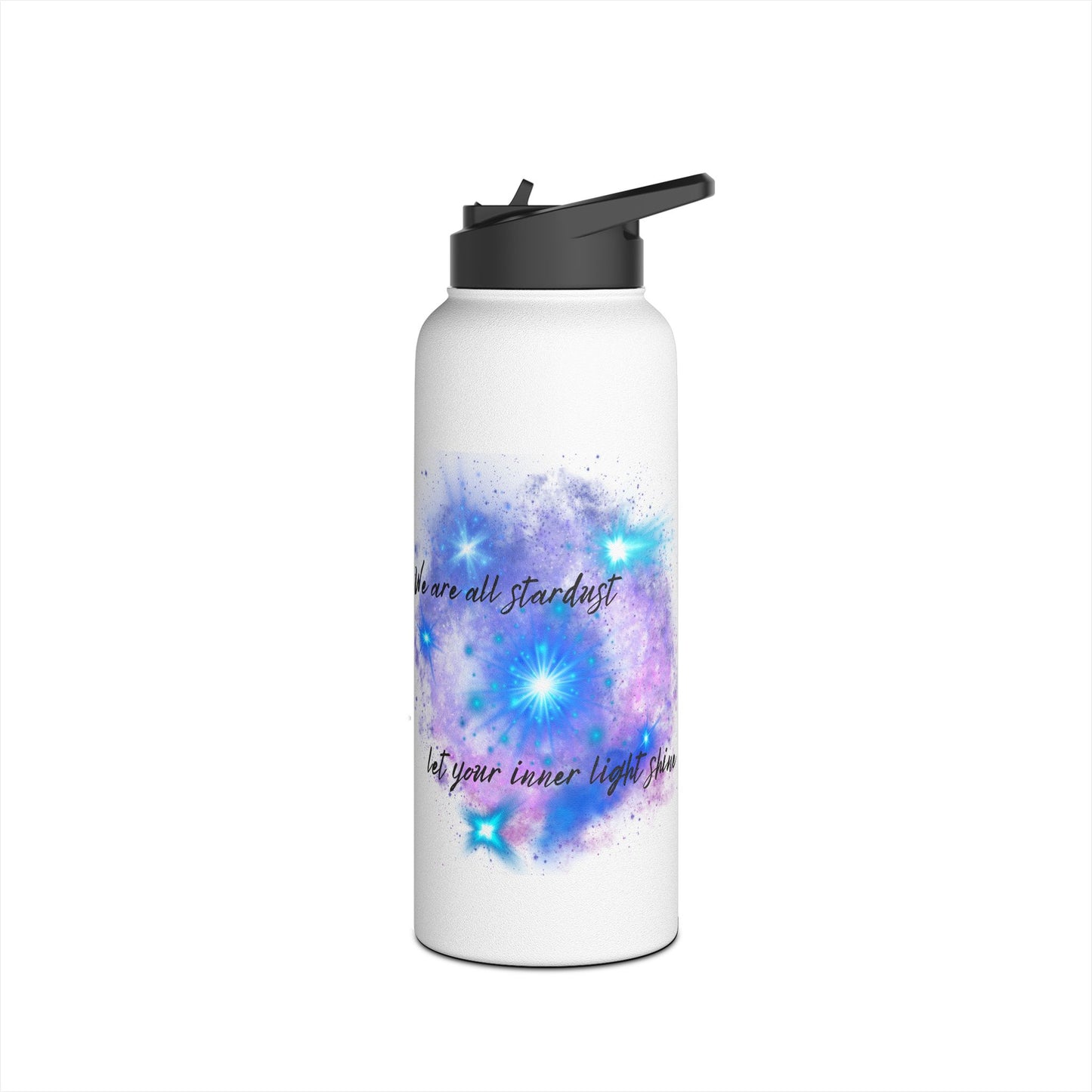 Let Your Inner Light Shine - Stainless Steel Water Bottle, Standard Lid