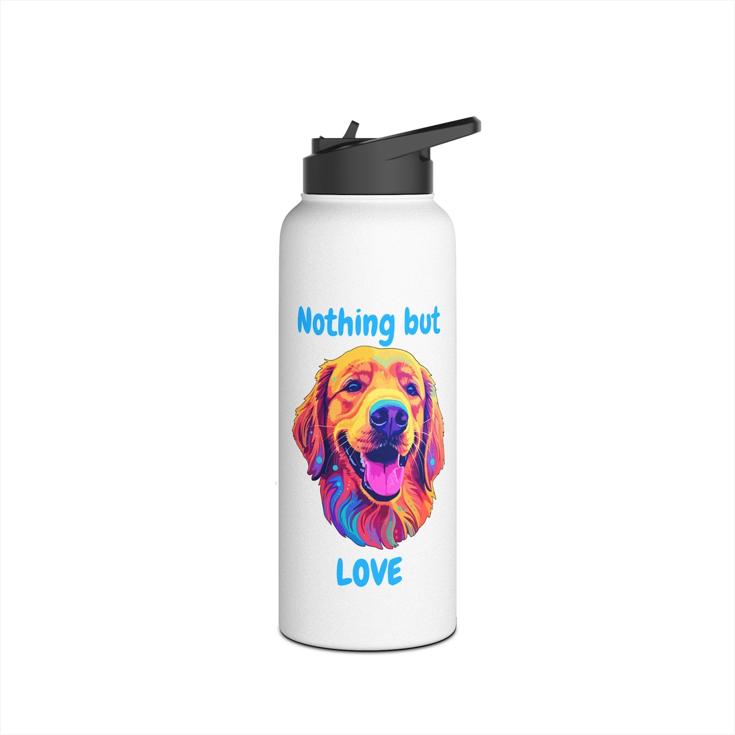 Nothing But Love - Stainless Steel Water Bottle, Standard Lid