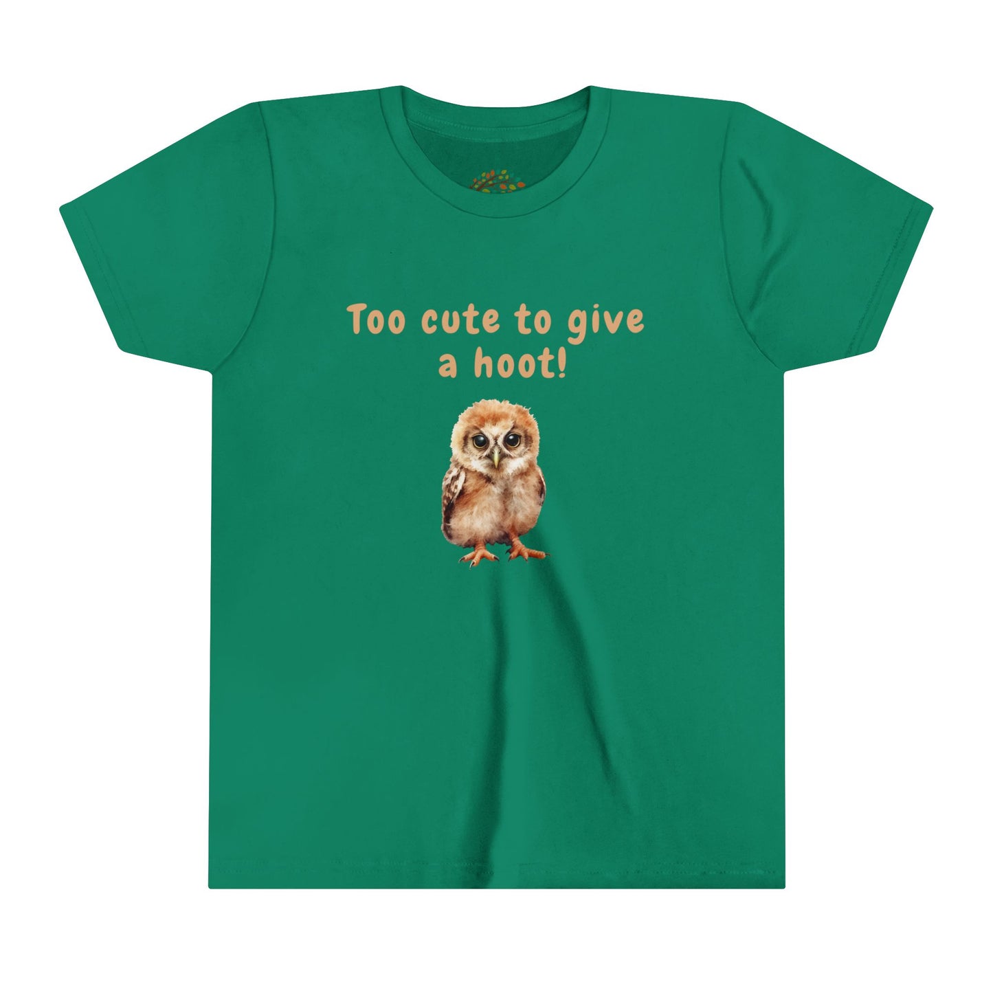 Too Cute to Give a Hoot - Youth Tee Adorable Owl Design