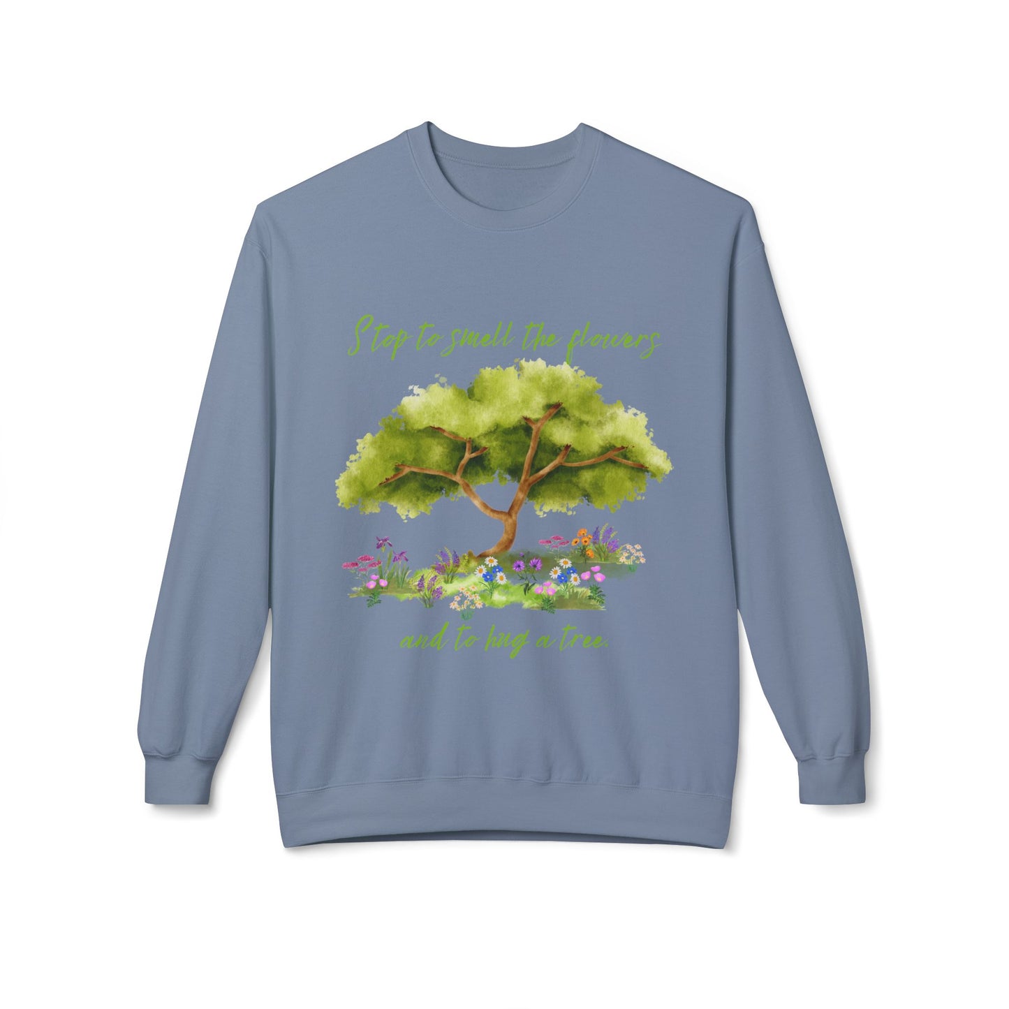 Hug A Tree - Adult Unisex Crewneck Sweatshirt