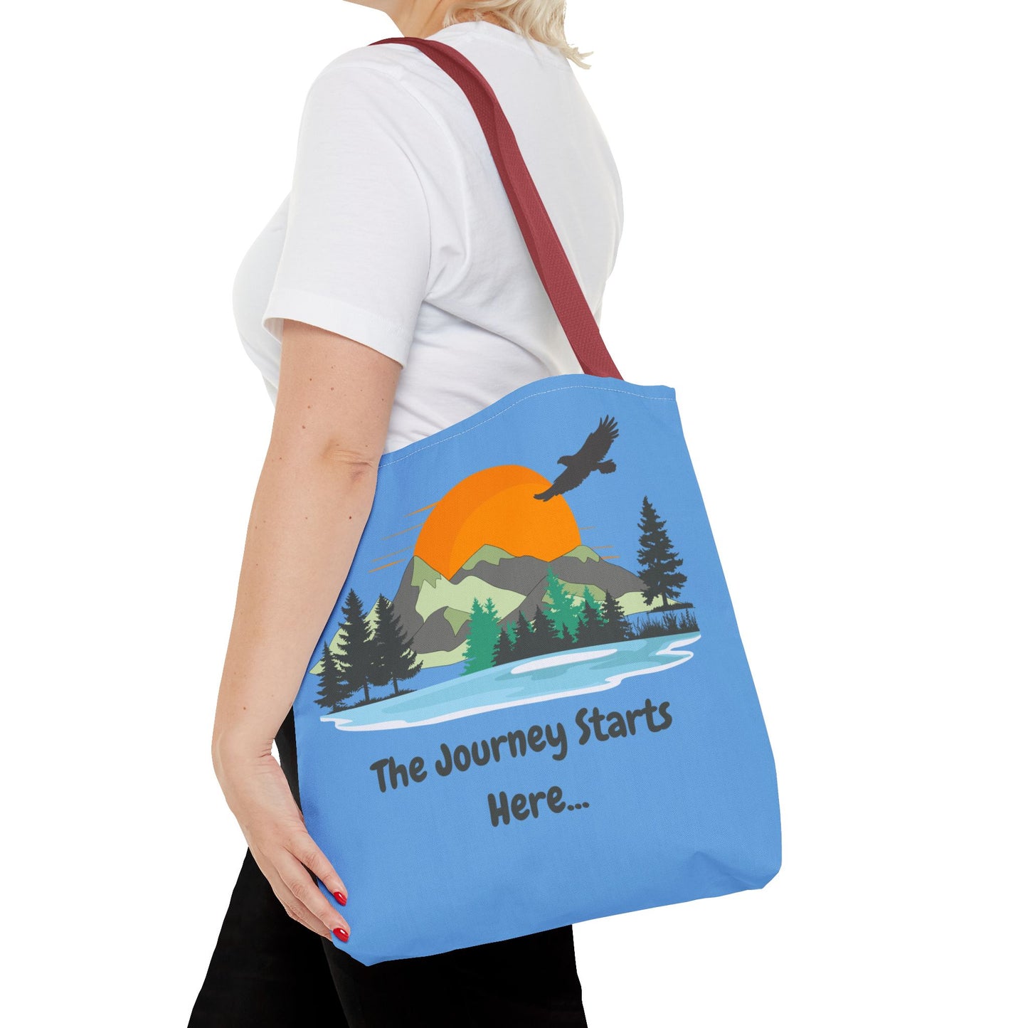 Journey Starts Here - Tote Bag (AOP)