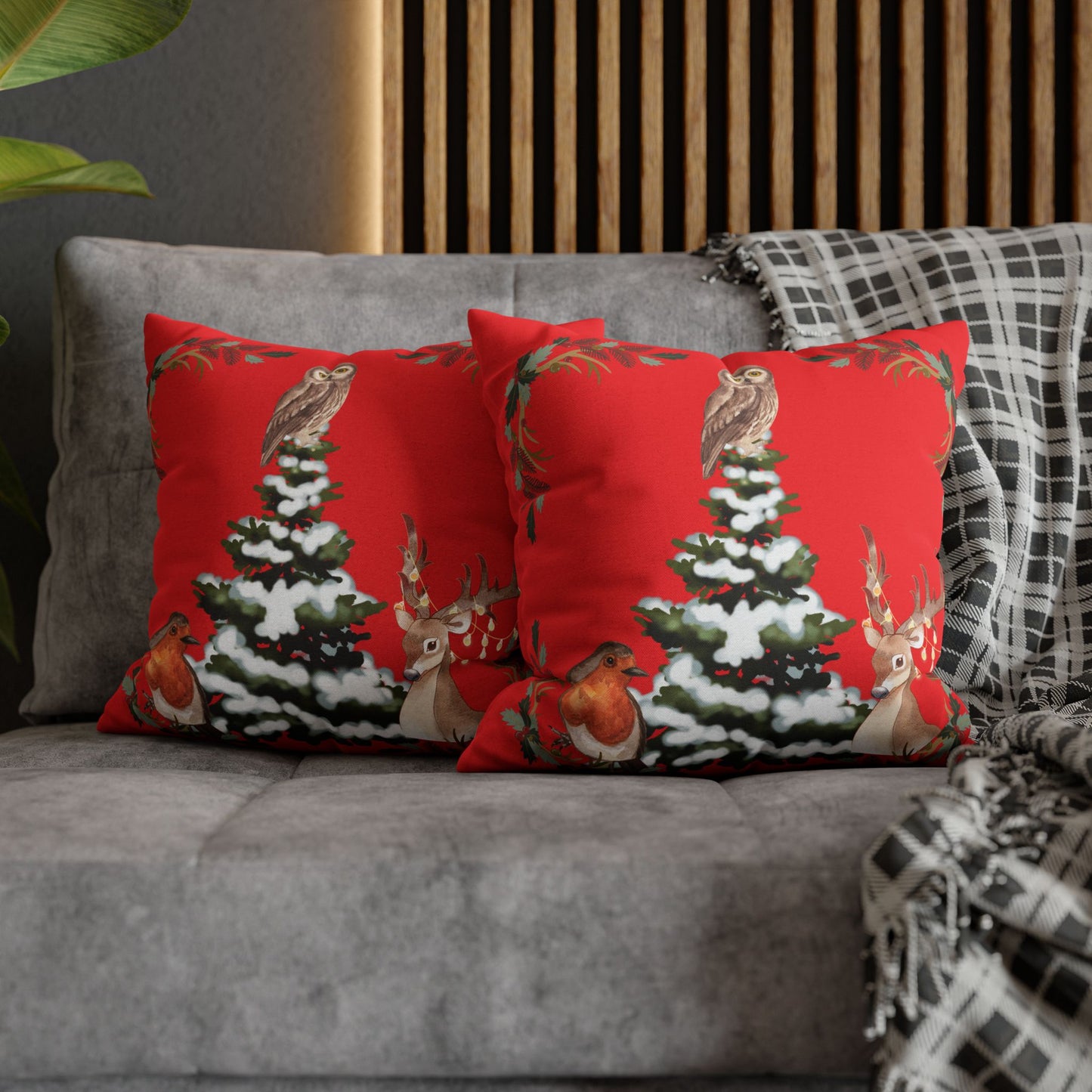 Winter Tree - Square Pillowcase - Various Sizes