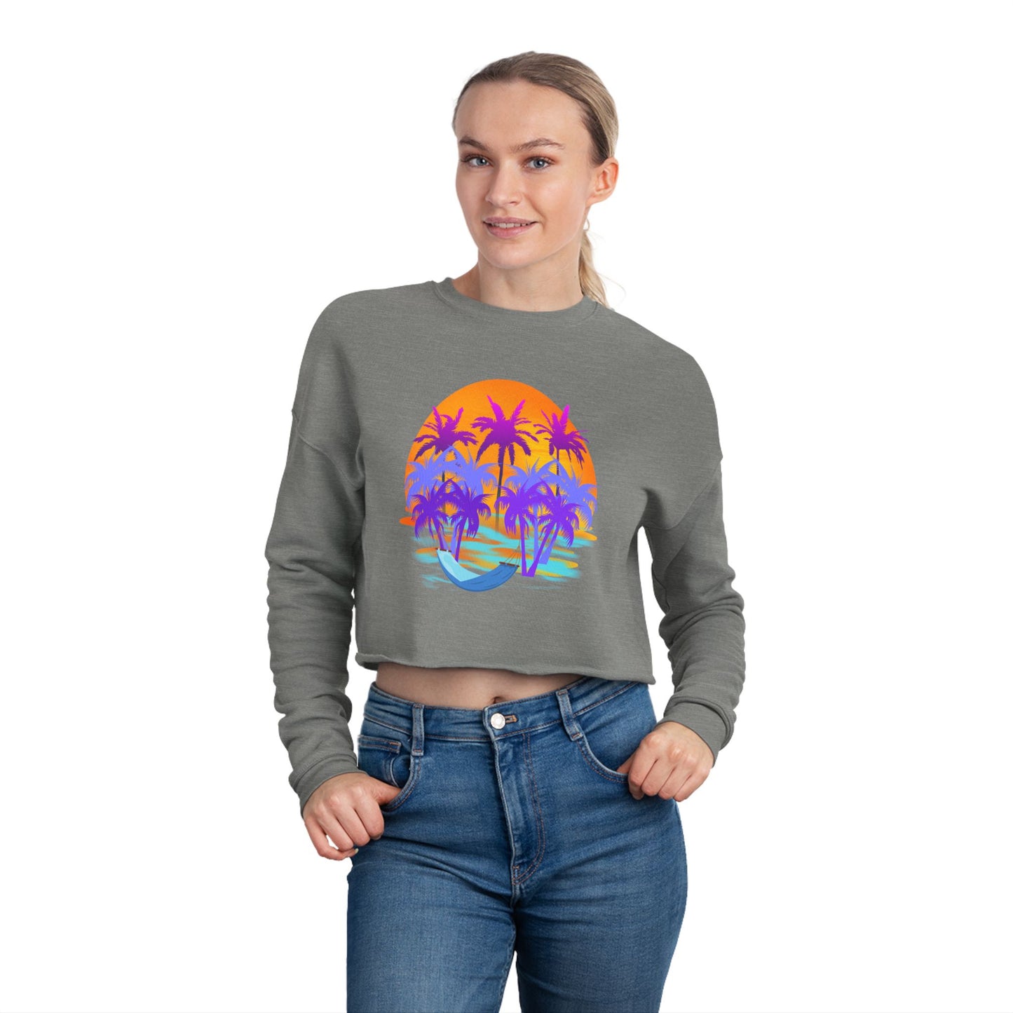 Tropical Paradise - Women's Cropped Sweatshirt