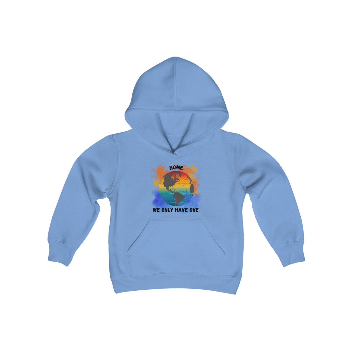 Planet Home - Youth Hoodie Sweatshirt - Vibrant Colors