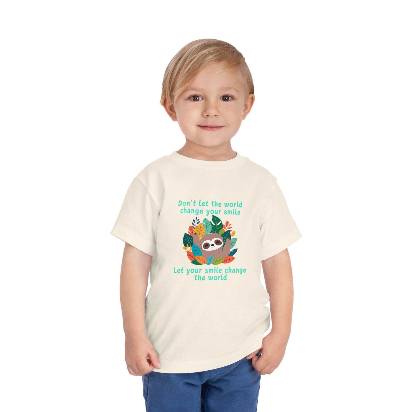 Sloth Smile - Toddler Short Sleeve Tee