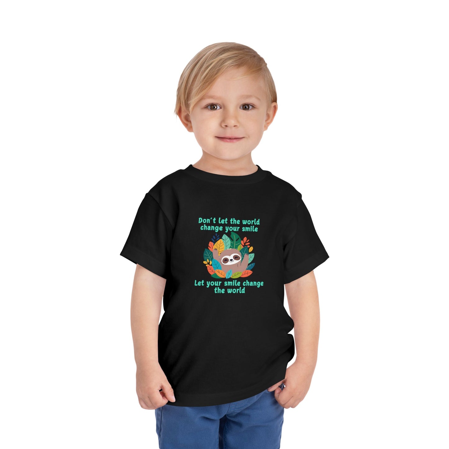 Sloth Smile - Toddler Short Sleeve Tee