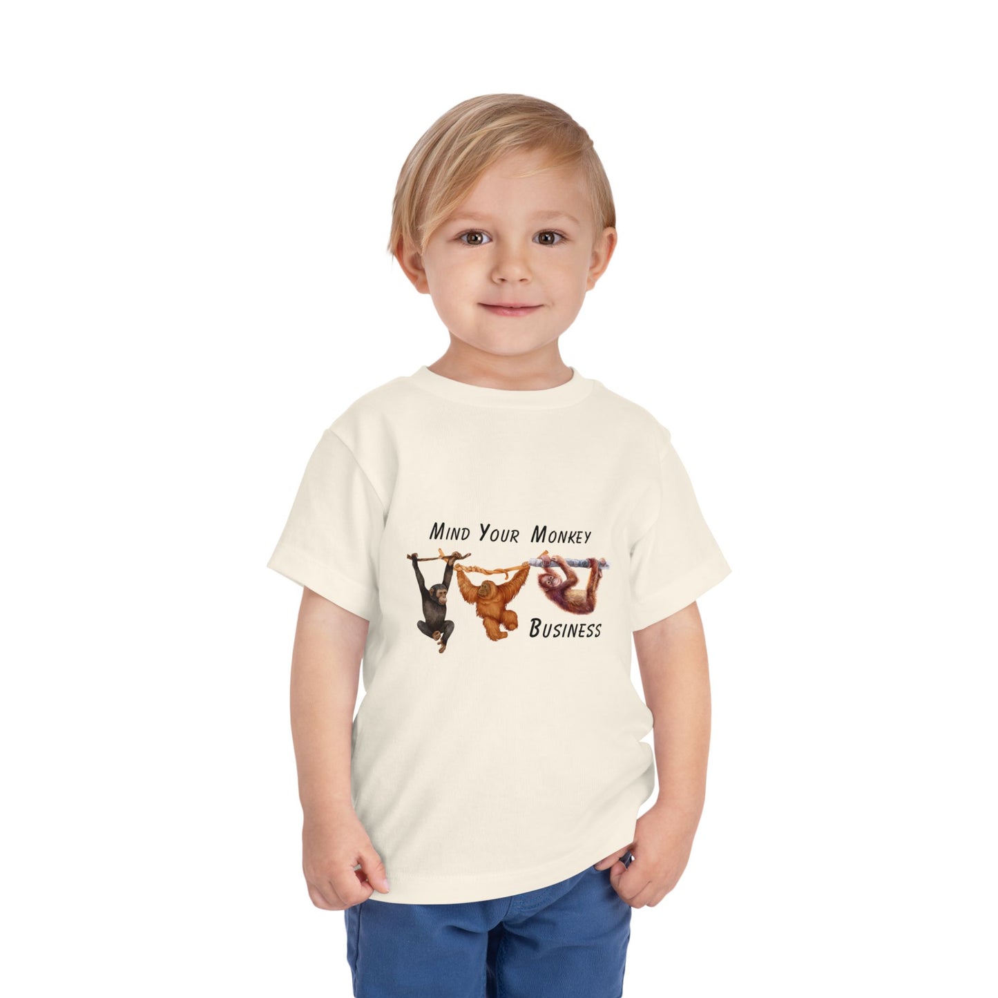 Mind Your Monkey Business - Toddler Short Sleeve Tee