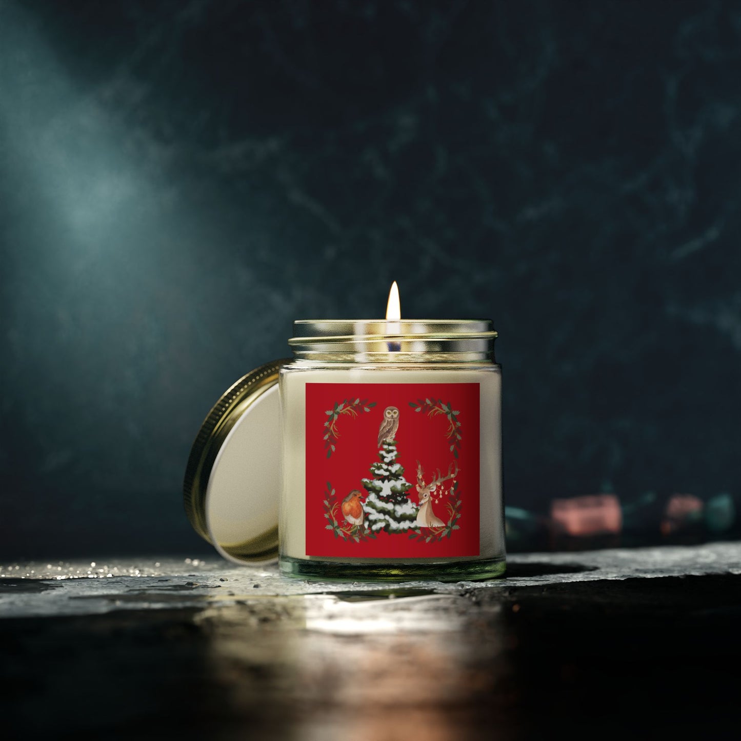 Winter Tree - Scented Candles, Coconut Apricot Wax (4oz, 9oz)