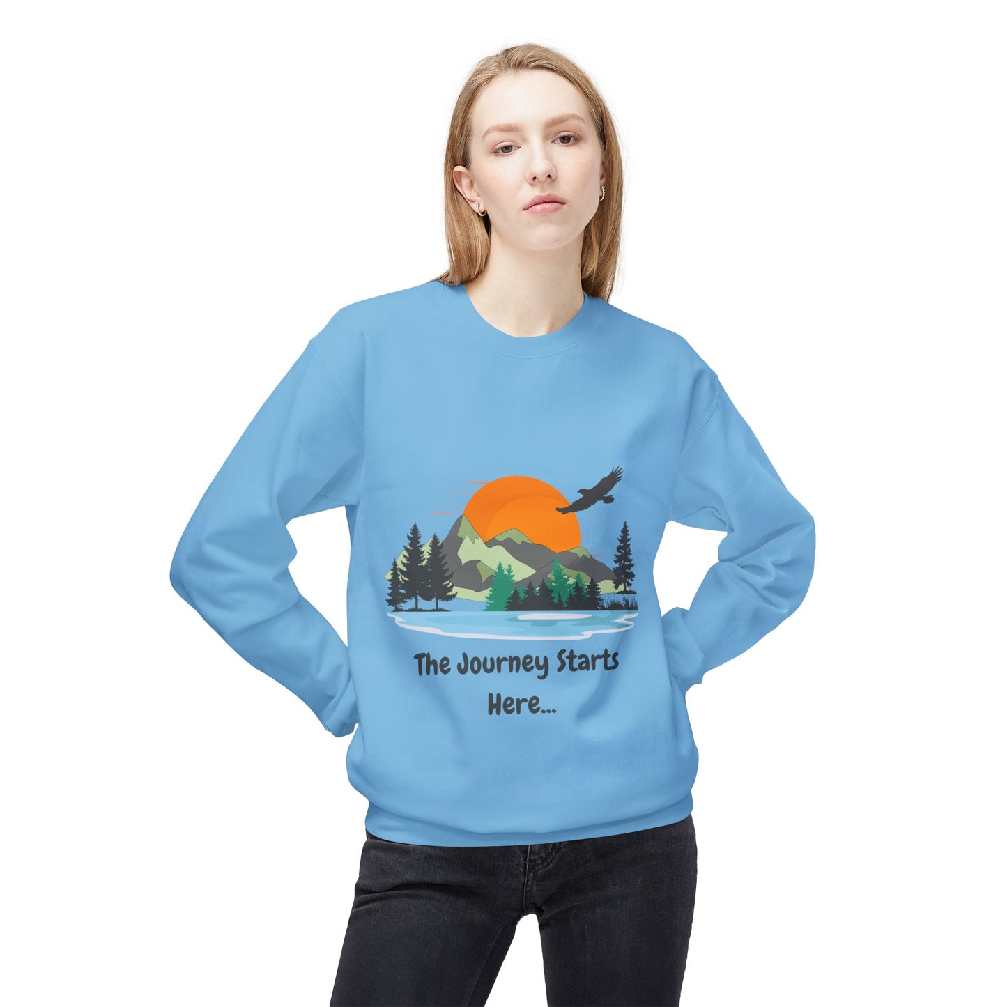 Journey Starts Here - Adult Unisex Sweatshirt