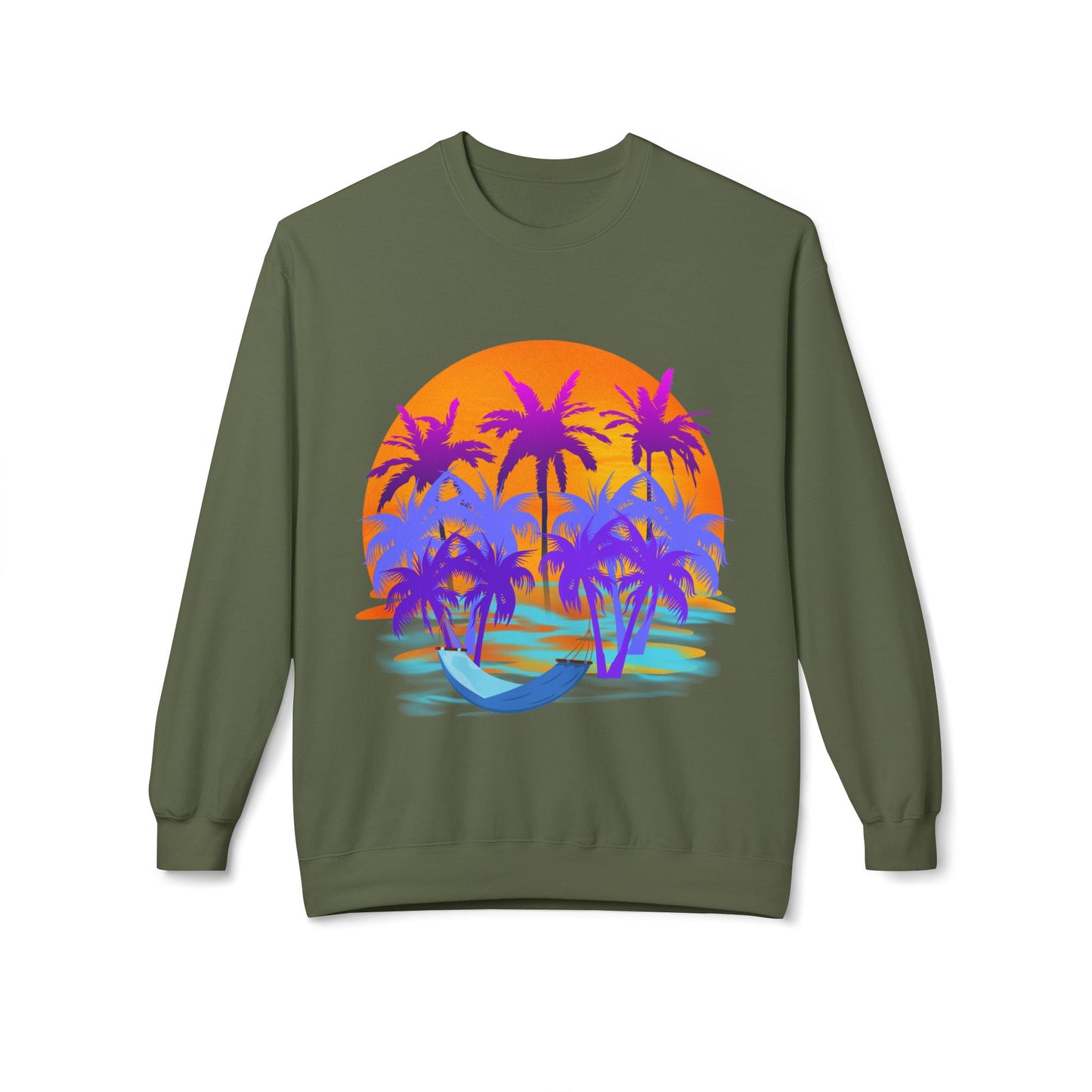 Tropical Paradise - Adult Crewneck Sweatshirt