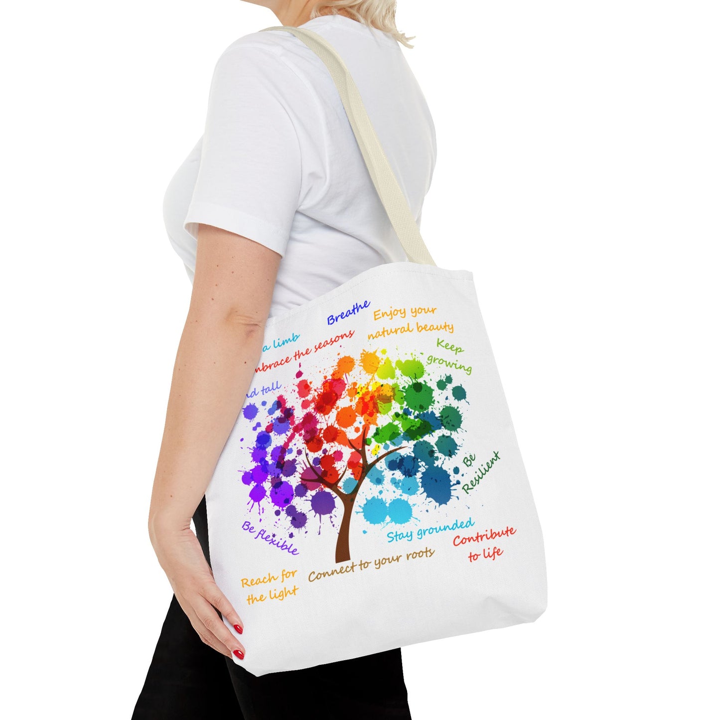 Tree of Life White - Tote Bag (AOP)