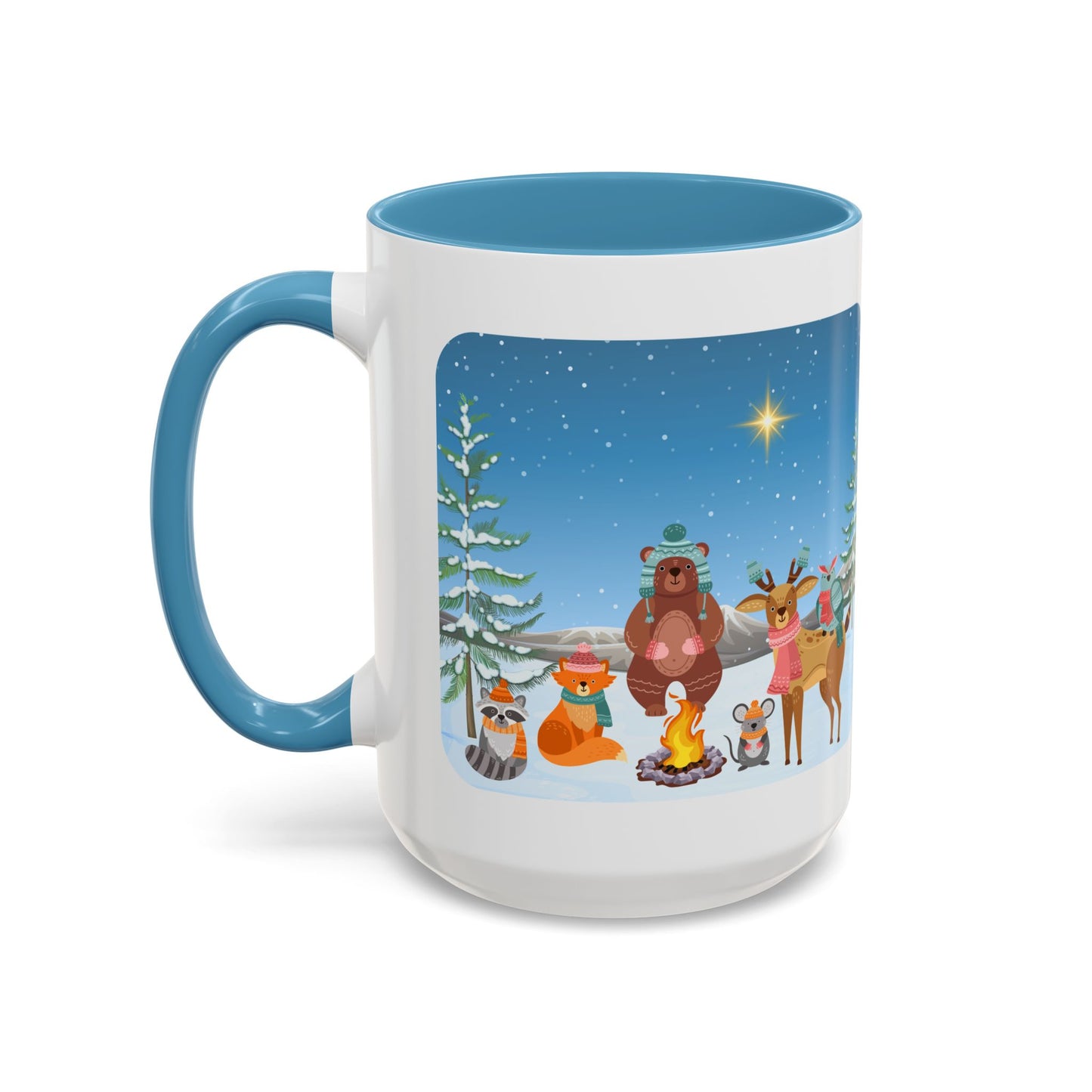 Winter Animal Party - Accent Coffee Mug (11, 15oz)