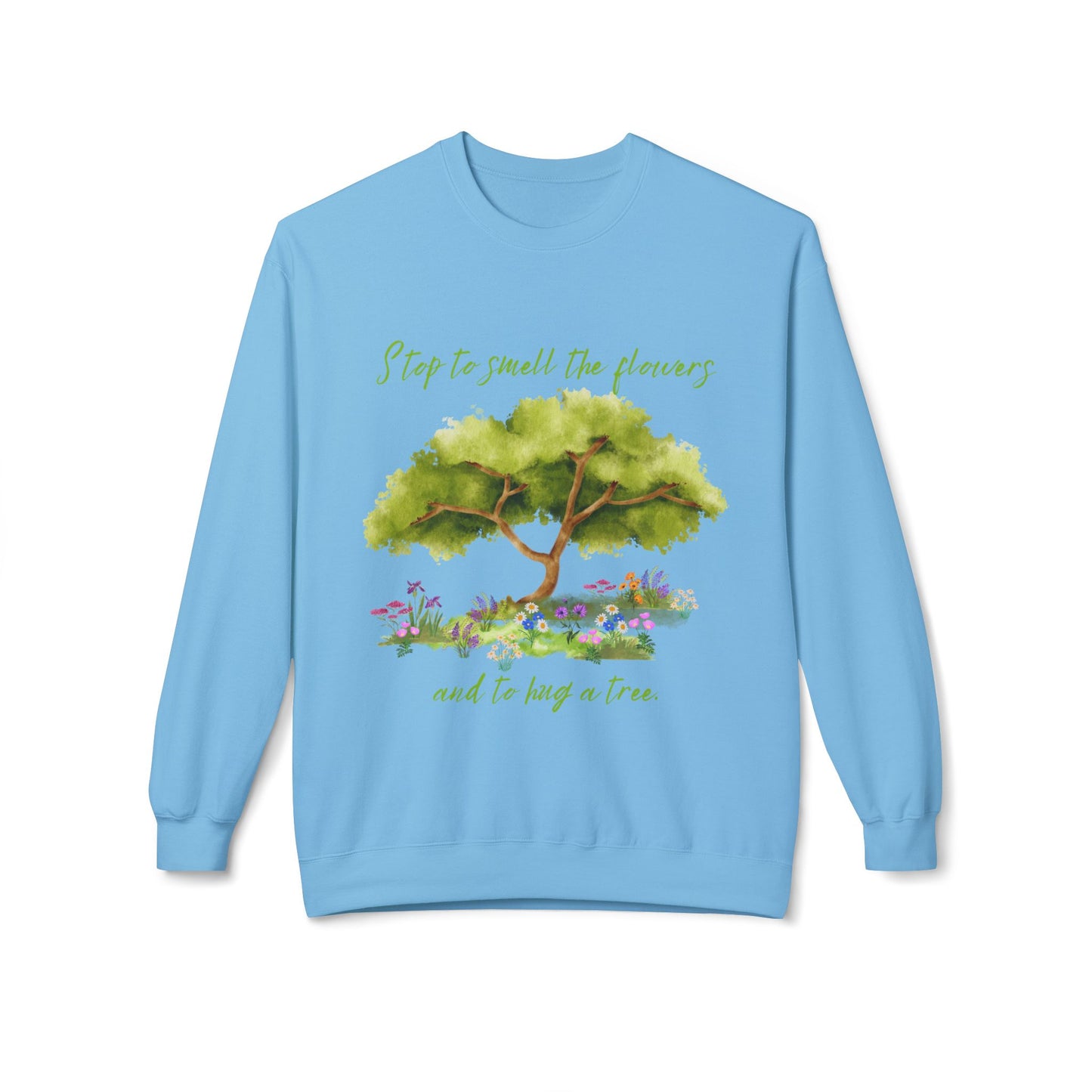 Hug A Tree - Adult Unisex Crewneck Sweatshirt