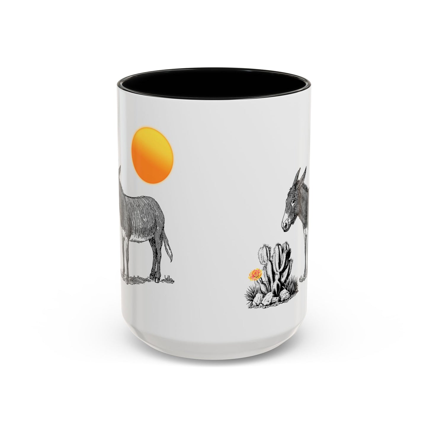 Donkey Desert - Accent Coffee Mug (11, 15oz)