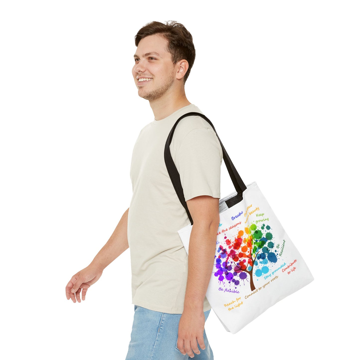 Tree of Life White - Tote Bag (AOP)