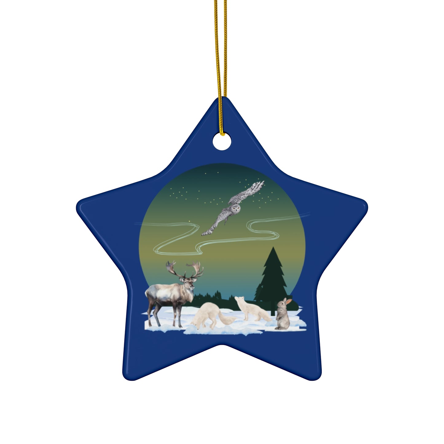 Winter Wonderland - Ceramic Ornament, 3 Shapes