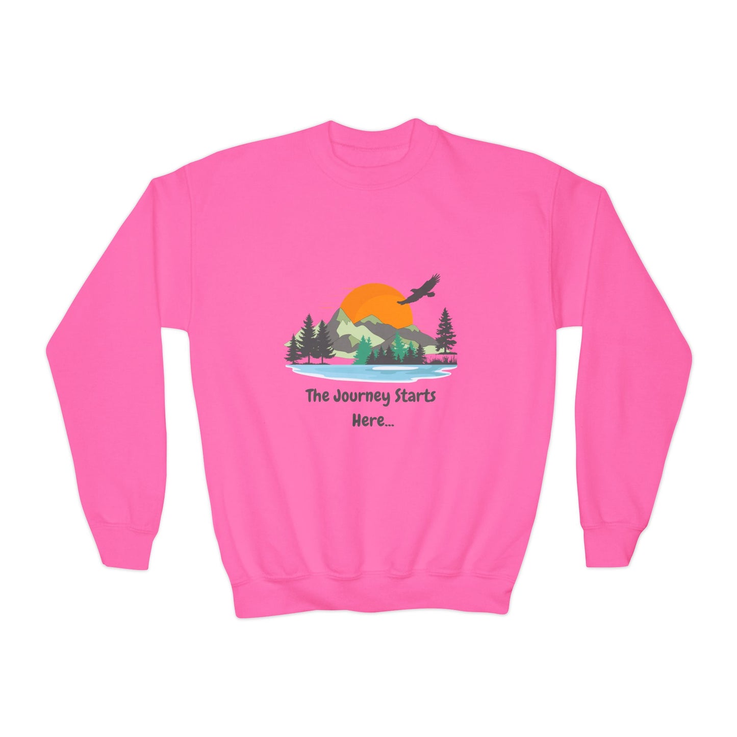 Journey Starts Here - Youth Crewneck Sweatshirt