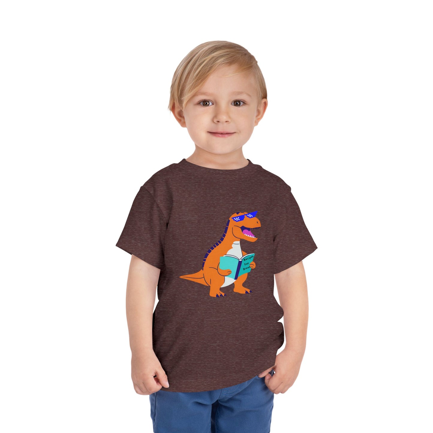 Retro T-Rex - Toddler Short Sleeve Tee