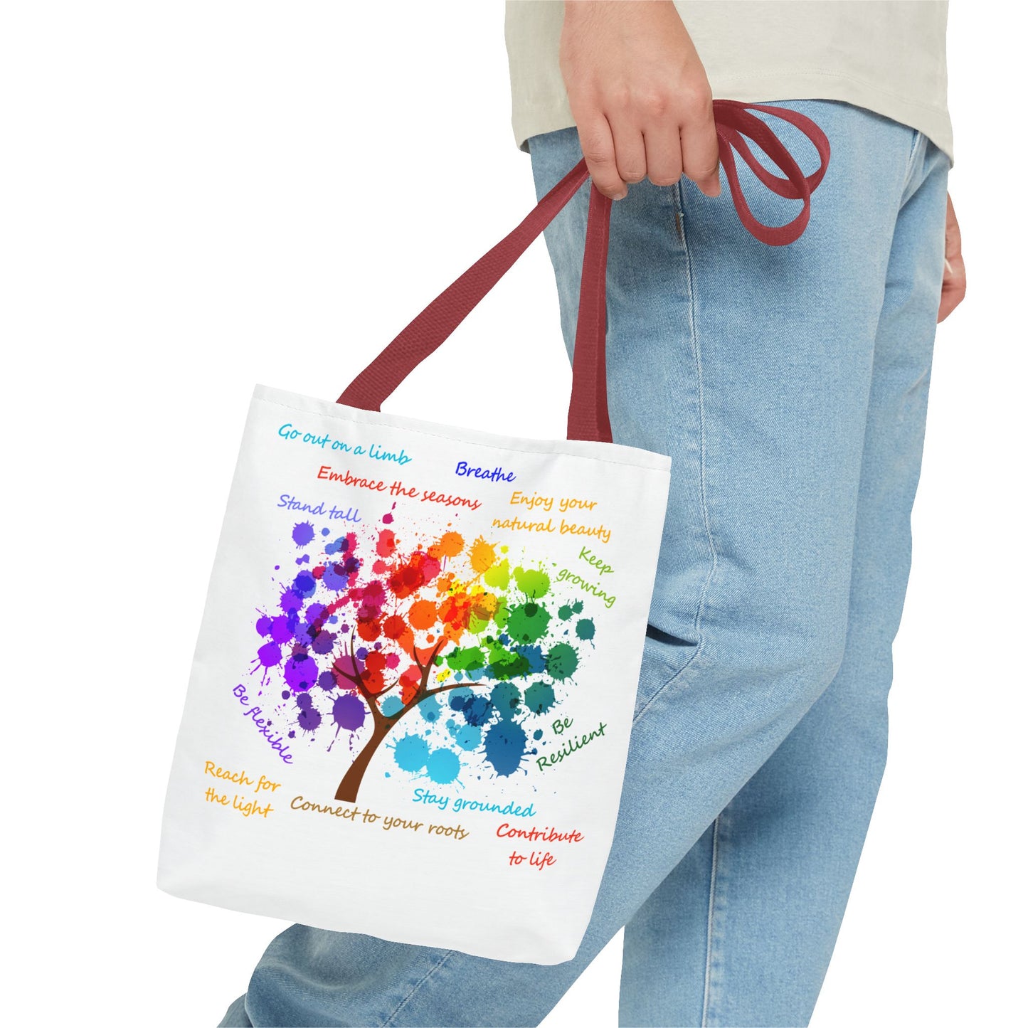 Tree of Life White - Tote Bag (AOP)