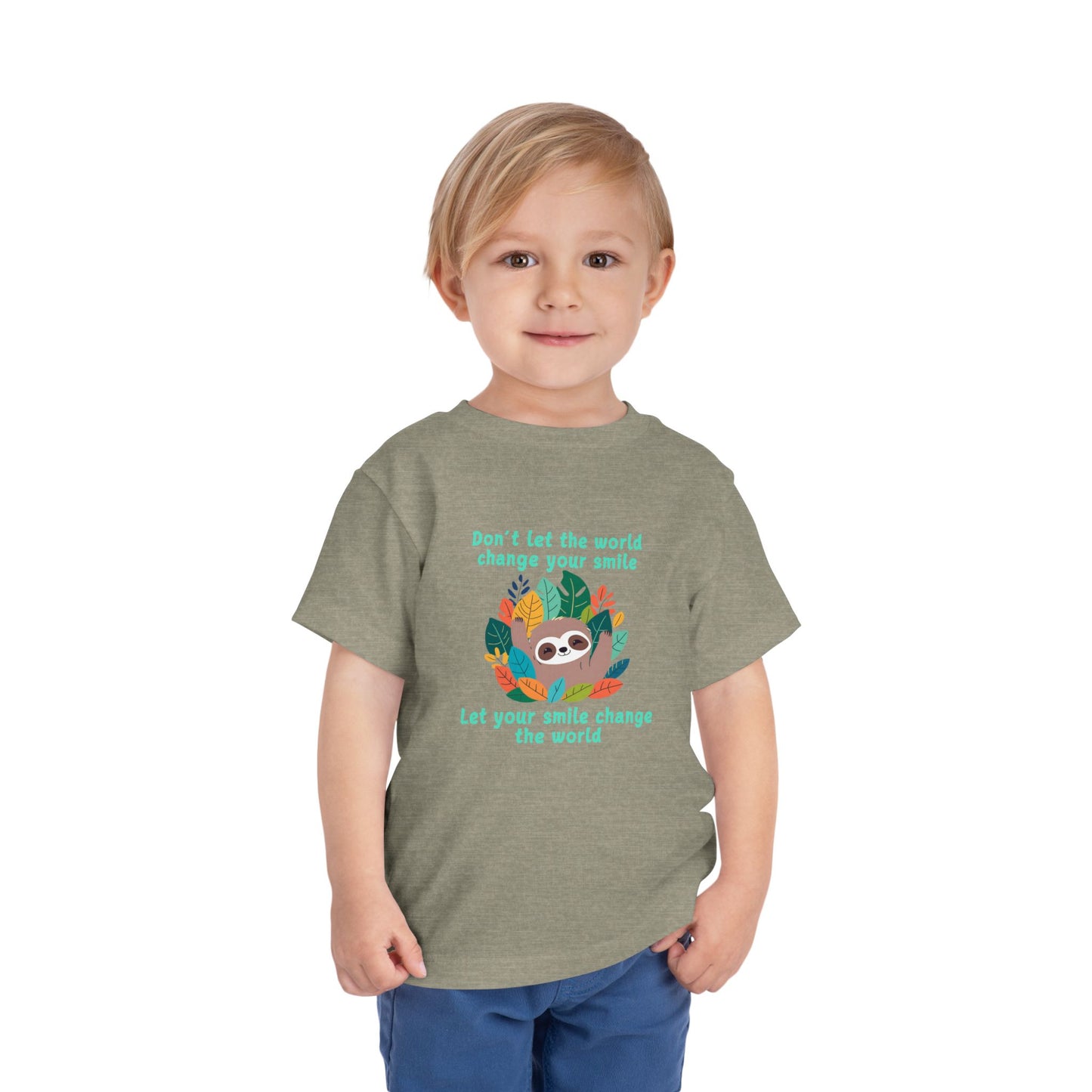 Sloth Smile - Toddler Short Sleeve Tee