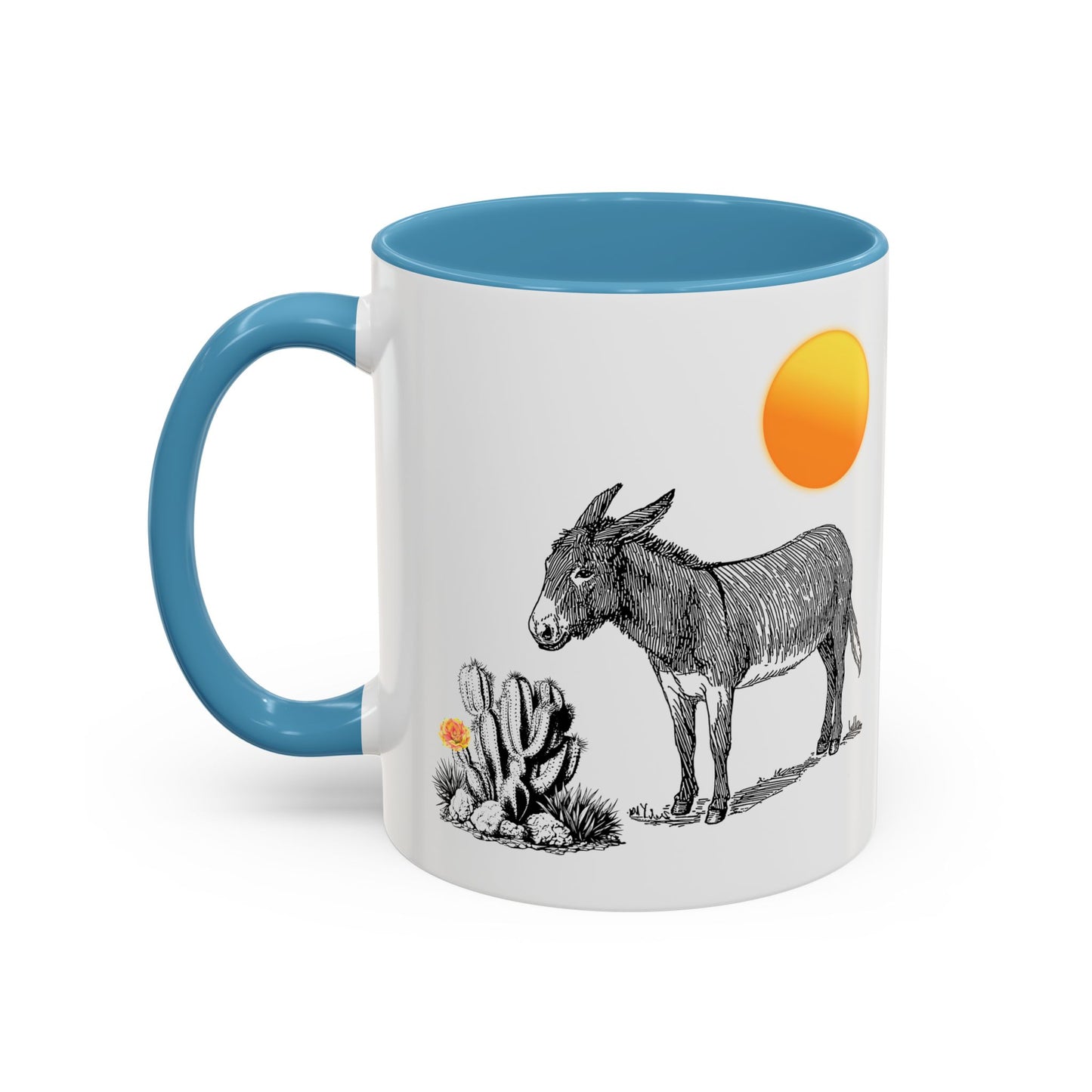 Donkey Desert - Accent Coffee Mug (11, 15oz)