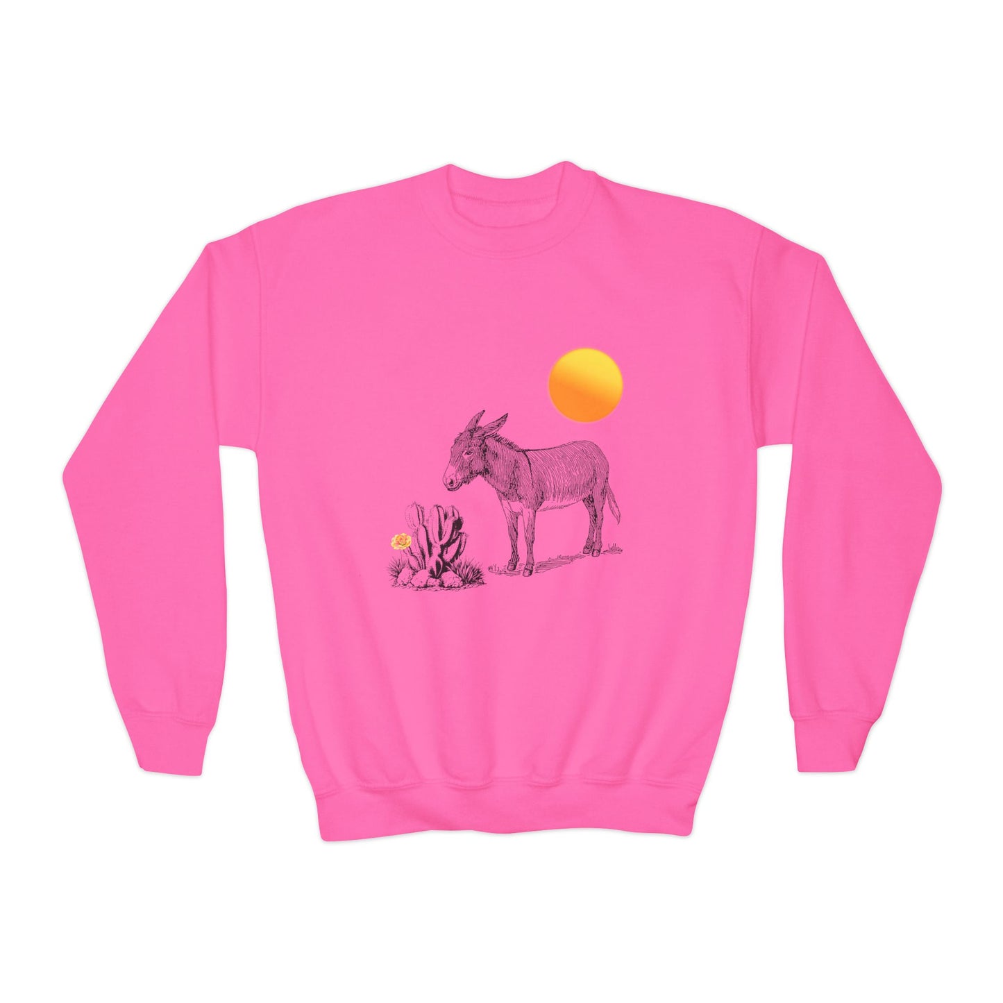 Desert Donkey - Youth Crewneck Sweatshirt