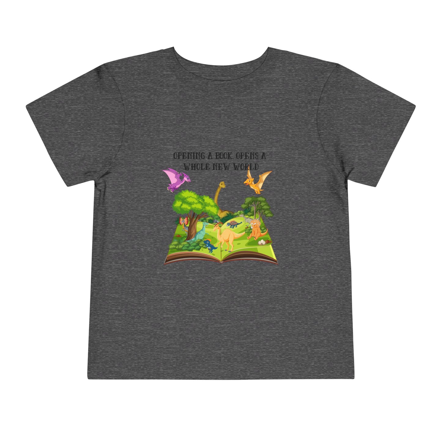 Dinosaur Book Adventure - Toddler Short Sleeve Tee - Discovery Awaits