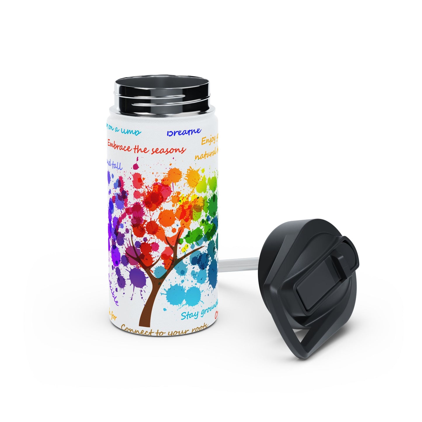 Tree of Life - Stainless Steel Water Bottle, Standard Lid