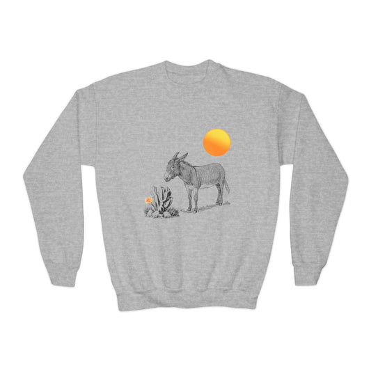 Desert Donkey - Youth Crewneck Sweatshirt