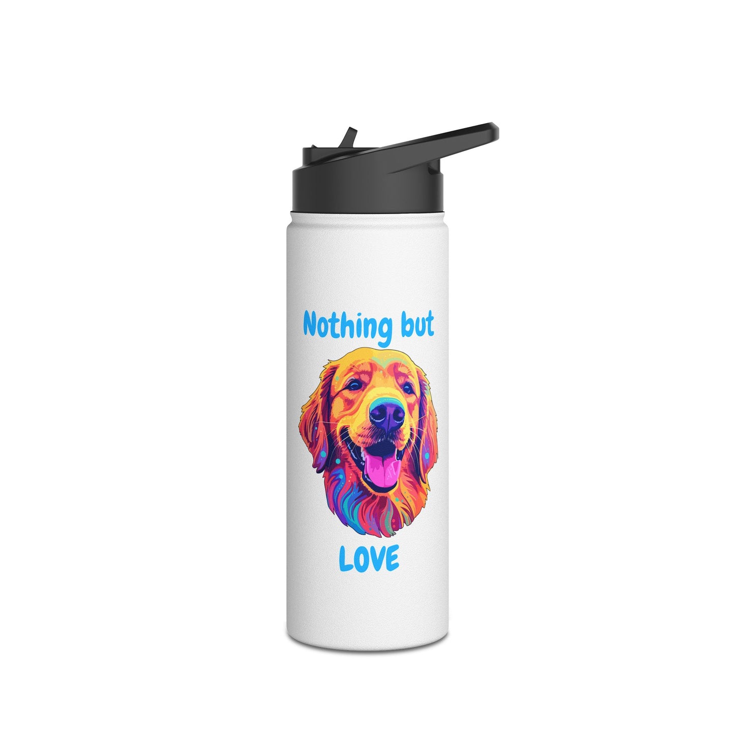 Nothing But Love - Stainless Steel Water Bottle, Standard Lid