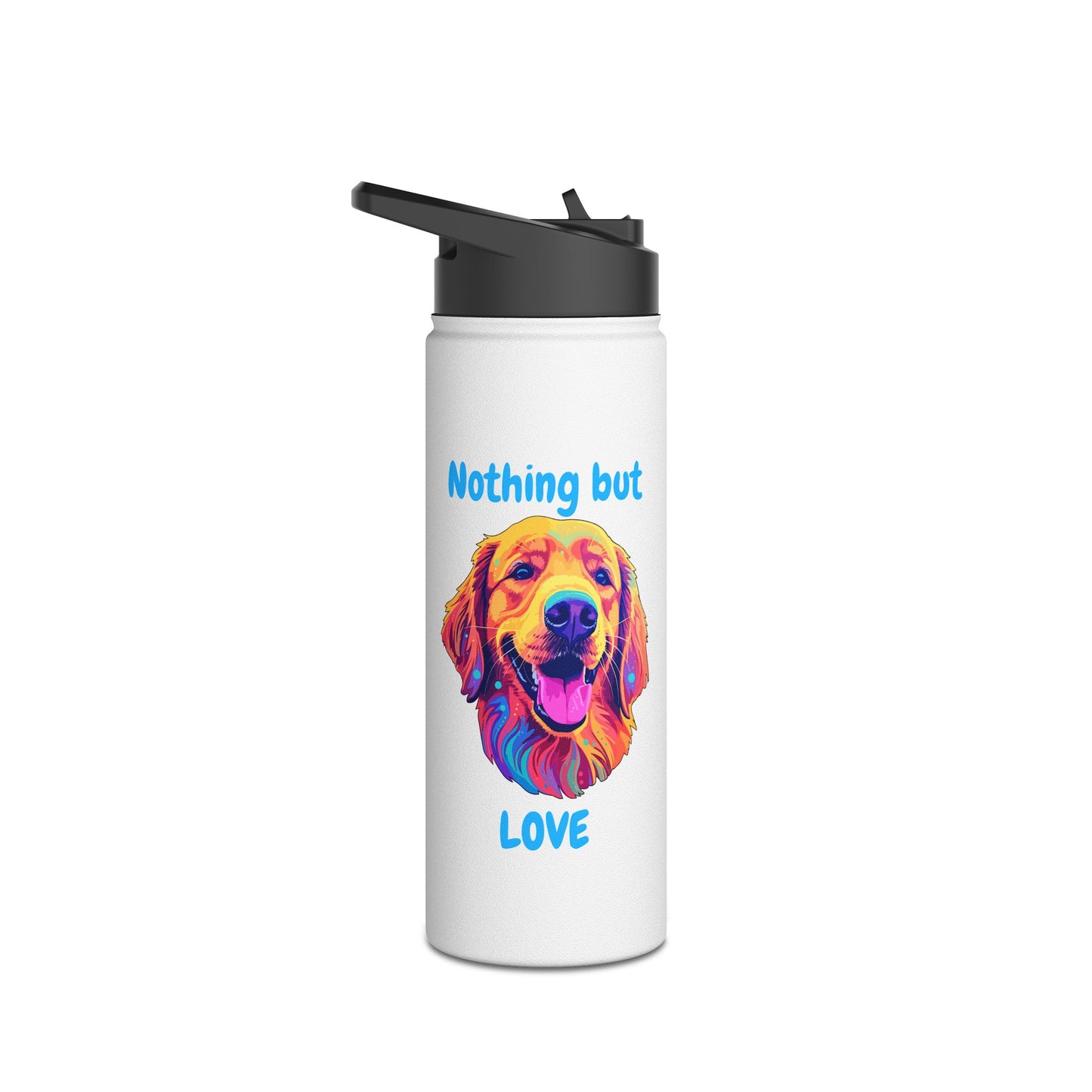 Nothing But Love - Stainless Steel Water Bottle, Standard Lid