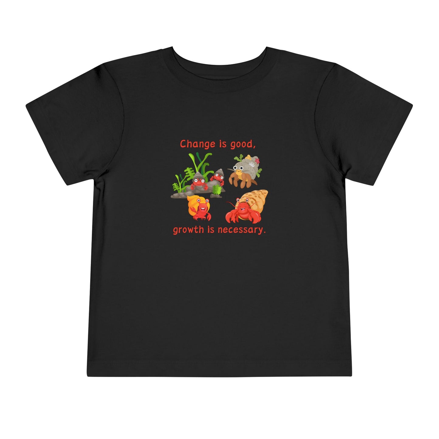 Growth - Toddler Short Sleeve Tee - Cute Crab Design