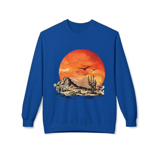 Desert Sun - Adult Unisex Sweatshirt - Bright Watercolor Print