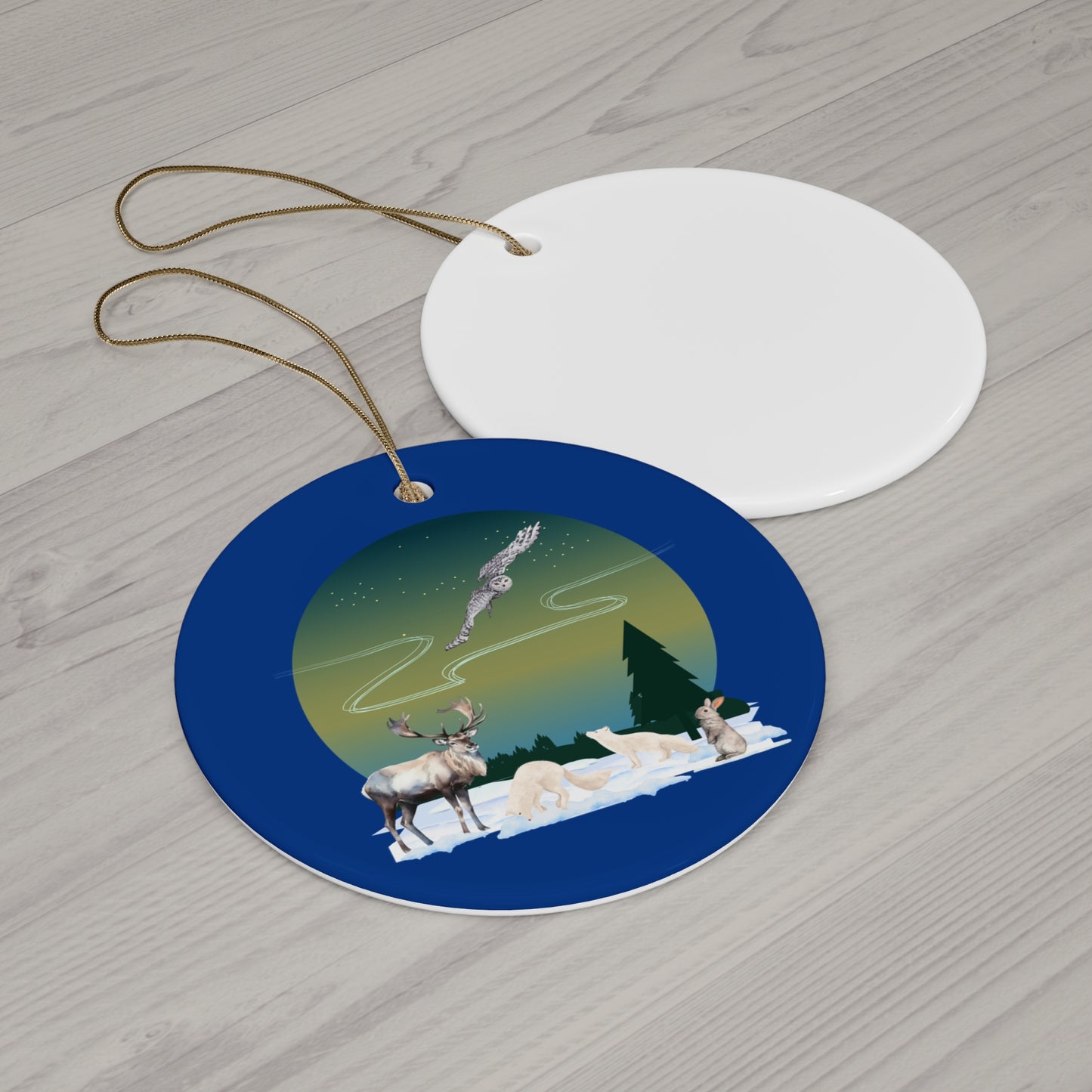 Winter Wonderland - Ceramic Ornament, 3 Shapes