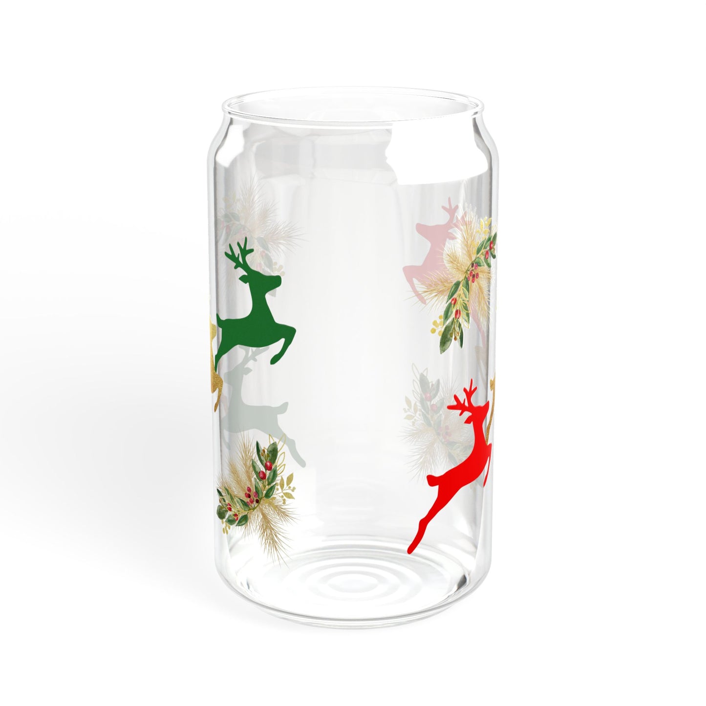 Reindeer Fun - Sipper Glass, 16oz