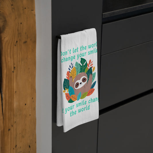 Sloth Smile - Tea Towel